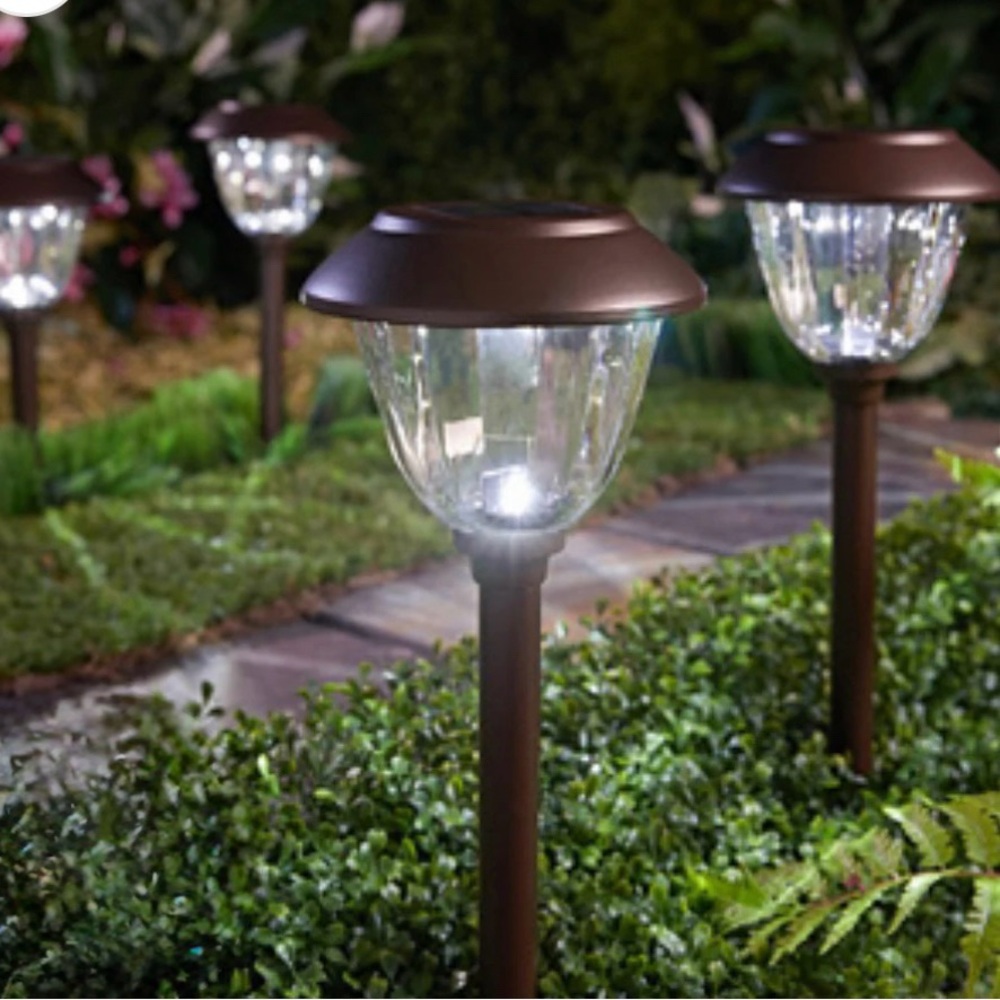 Outdoor Solar Garden/Path Lights - 8 Pack
